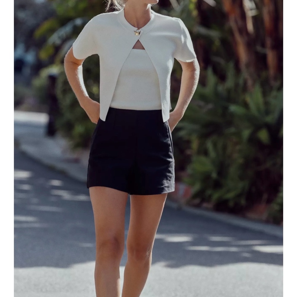 Zara White Top & Sweater Combo